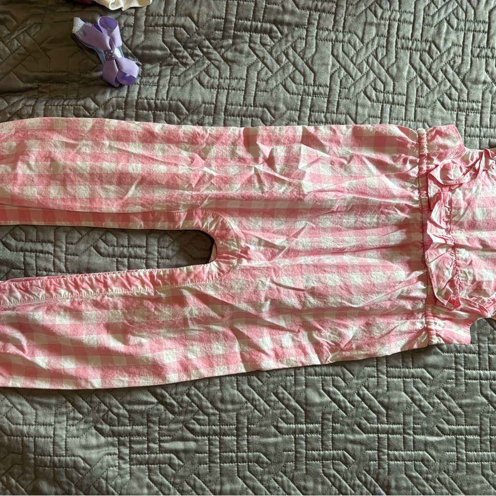 Janie and Jack Pink Plaid Kids jumper